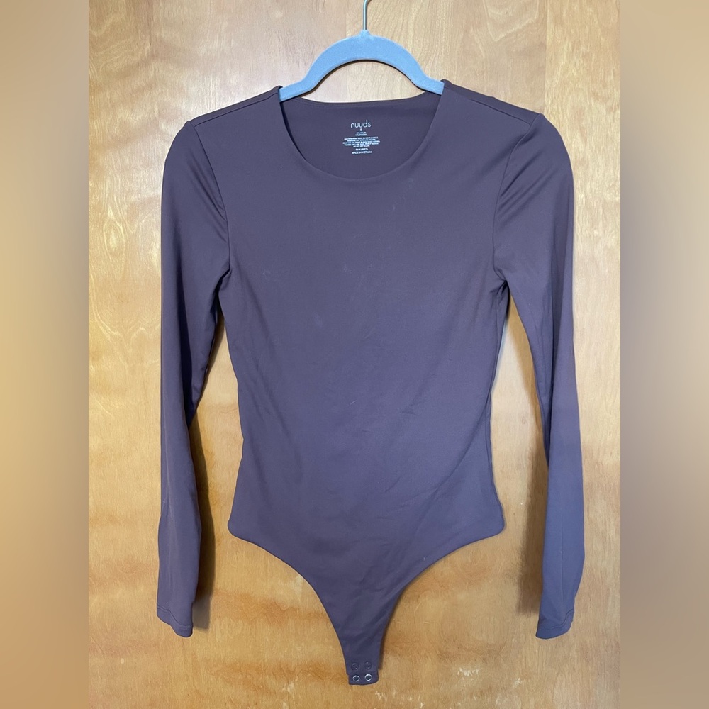 nuuds Long Sleeve Bodysuit - Rich Brown